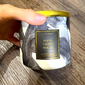 Bath and body works 3 wick black cherry merlot candle